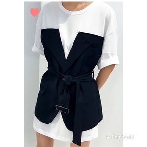 Blazer T Shirt Dress